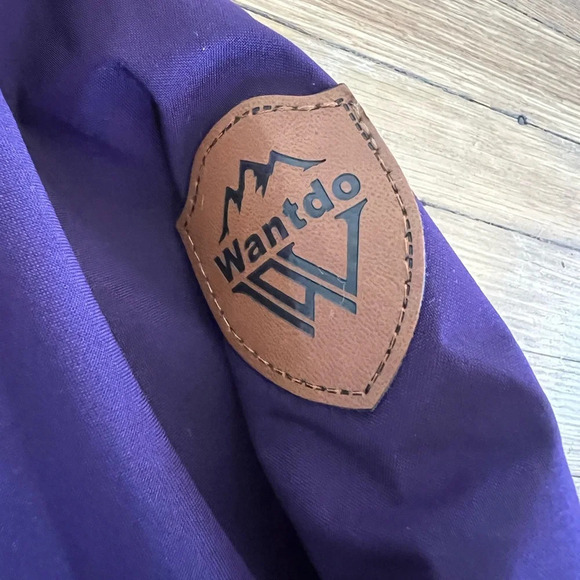 NWT Wantdo Women's Skiing Jacket Waterproof Winter Coat Padded Raincoat Purple - Picture 7 of 7